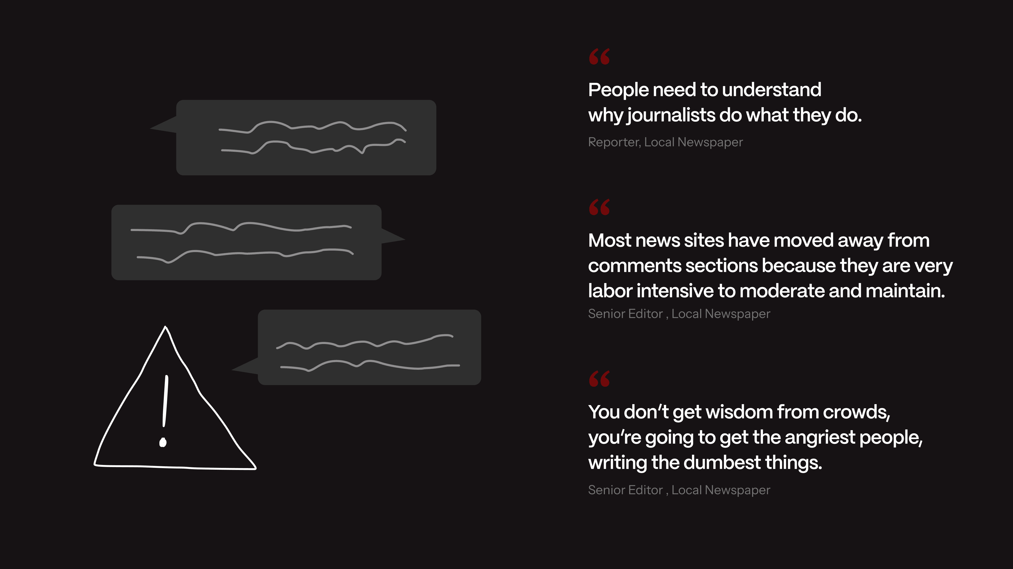 Research findings from journalist interviews